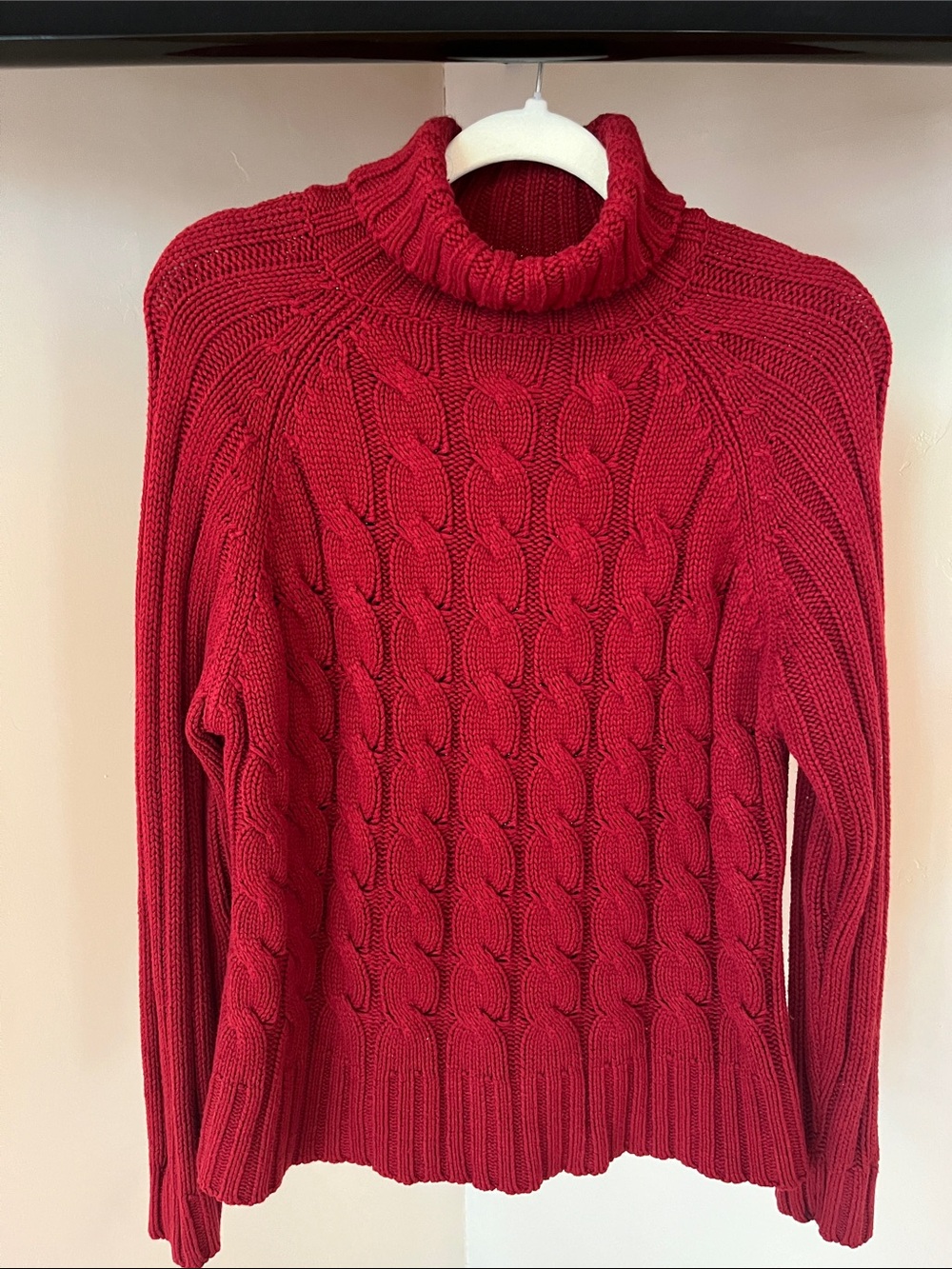 Cherokee Red Knit Turtleneck Sweater
